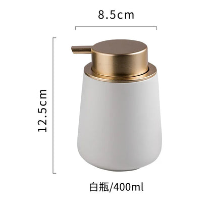 Shampoo Dispenser Soap Pump Dispenser Liquid Soap Dispensers Ceramic Bathroom Accessories Dispener Gel Items Sabao Bottle Home